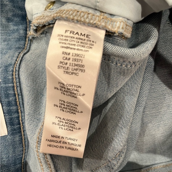 NWT FRAME Denim Le High Waist Flare Jeans Tropic 29 - Picture 6 of 7